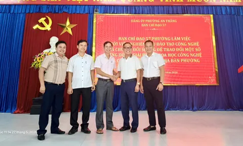 PHƯỜNG AN THẮNG, ĐÀ NẴNG ĐẨY MẠNH CHUYỂN ĐỔI SỐ THEO NGHỊ QUYẾT 57-NQ/TW, CỦA BỘ CHÍNH TRỊ